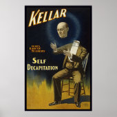Kellar's zelfdecapitatie poster (Voorkant)
