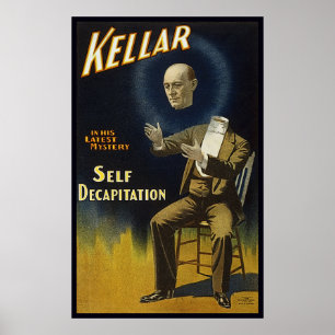 Kellar's zelfdecapitatie poster