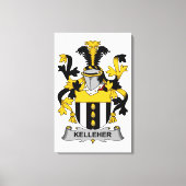 Kelleher Family Crest Canvas Afdruk (Voorkant)