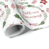 Kellemes Karácsonyt, vrolijk kerstfeest in het Hon Cadeaupapier (Rol Hoek)