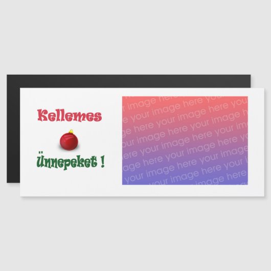 kellemes unnepeket- gepersonaliseerd (Voorkant / Achterkant)