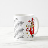 Keller Family Coat of Arm mok (Voorkant rechts)