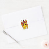 KELLER FAMILY CREST - KELLER WAPEN RONDE STICKER (Envelop)