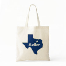 Keller, Texas Lone Star State Kaart Cute K-Town