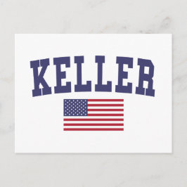 Keller US Flag Briefkaart