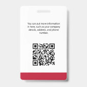 Keller Williams ID-kaart Badge (Achterkant)