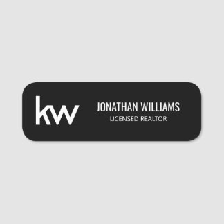 Keller Williams naamkaartje Naamplaatje