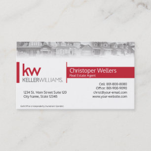 Keller Williams Real Estate Visitekaartje Design