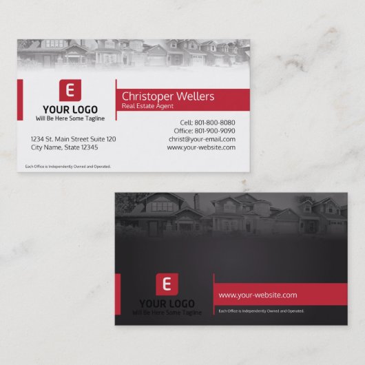 Keller Williams Real Estate Visitekaartje Design (Voorkant / Achterkant)