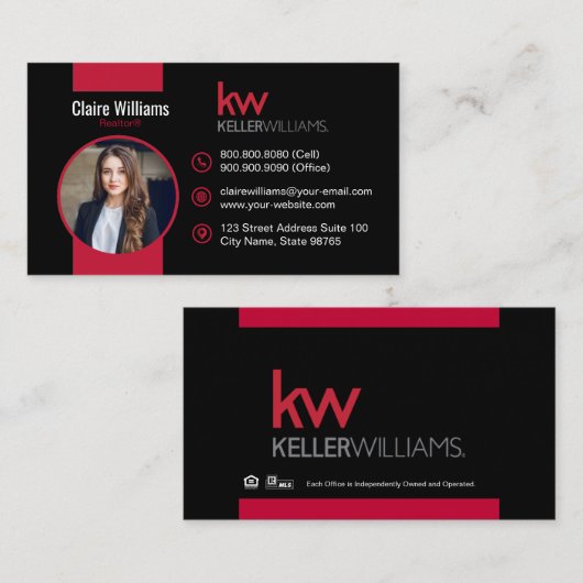Keller Williams Visitekaartje (Voorkant / Achterkant)