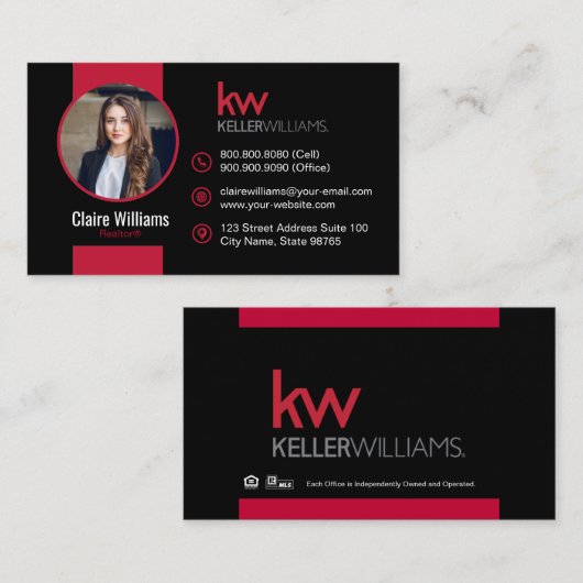 Keller Williams Visitekaartje (Voorkant / Achterkant)