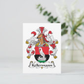 Kellermann Family Crest Briefkaart (Staand voorkant)