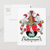 Kellermann Family Crest Briefkaart (Voorkant / Achterkant)