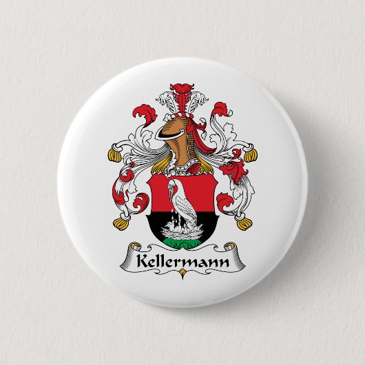 Kellermann Family Crest Ronde Button 5,7 Cm (Voorkant)