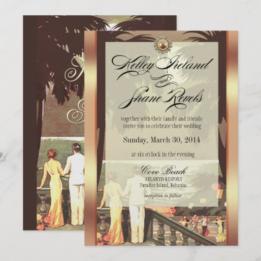 Kelley Champagne Ivory Metaalverf ICE Kaart (Voorkant / Achterkant)