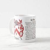 Kelley Family Coat of Arms Mok (Voorkant links)