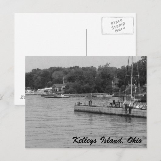Kelleys Island Lake Erie briefkaart foto's (Voorkant / Achterkant)