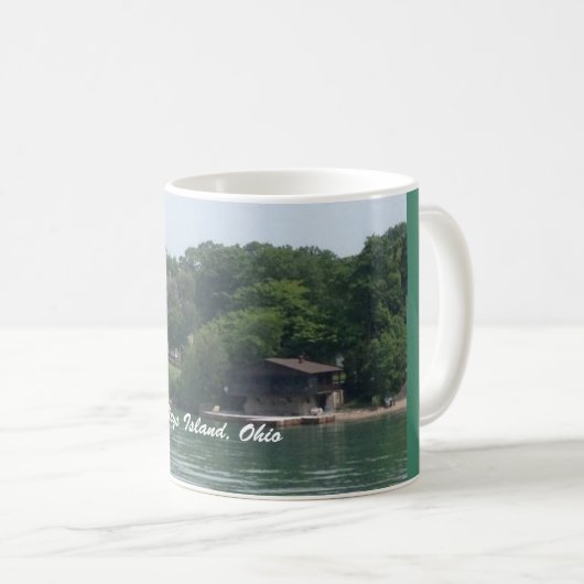 Kelley's Island Lake Erie Uitzicht Foto Mok (Voorkant rechts)