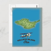 Kelleys Island Ohio Briefkaart (Voorkant / Achterkant)