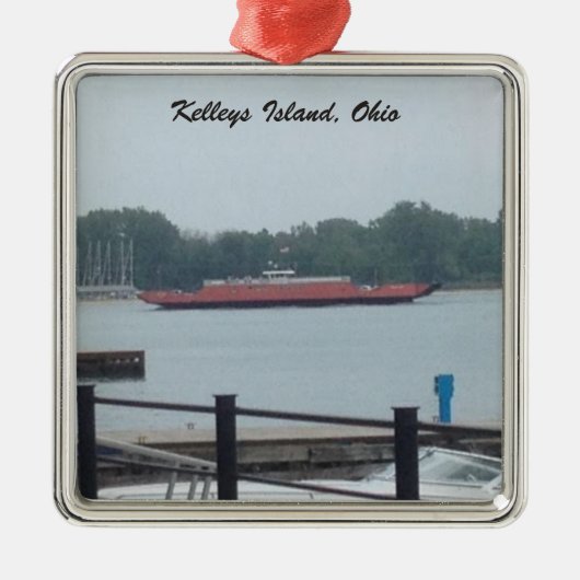 Kelleys Island, Ohio Ferry Foto Ornament (Voorkant)