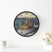 Kelleys Island Ohio Post Kaart Clock Grote Klok (Huis)