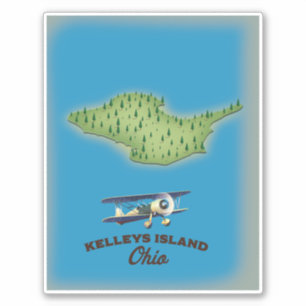 Kelleys Island Ohio Sticker