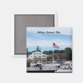 Kelley's Island Portside Marina Ohio Magnet (Voorkant / Achterkant)