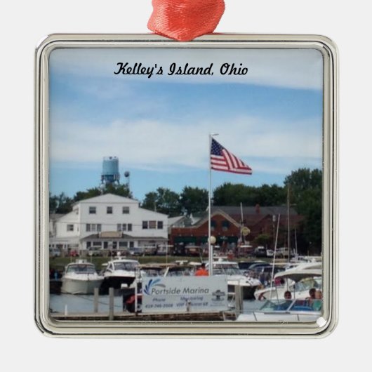 Kelley's Island Portside Marina Ohio Ornament (Voorkant)