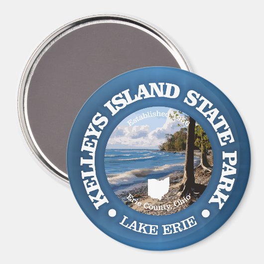 Kelleys Island SP Magneet (Voorkant / Achterkant)