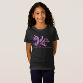 Kellie meisjes noemen K monogram harten T-shirt (Voorkant volledig)