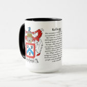 Kellogg Family Coat of Arms Mok (Voorkant links)