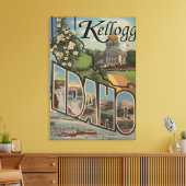 Kellogg, Idaho - Grote Letter-scènes Canvas Afdruk (Insitu (Woonkamer))
