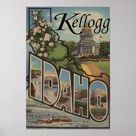 Kellogg, Idaho - Grote Letter-scènes Poster (Voorkant)