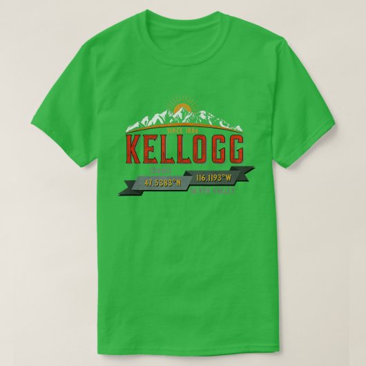 Kellogg Idaho Souvenir  T-shirt (Design voorkant)