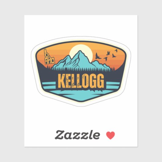 Kellogg, Idaho Sticker (Vel)