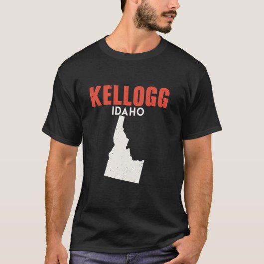 Kellogg Idaho USA State America Travel Idahoan T-shirt (Voorkant)