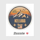 Kellogg, Iowa, Verenigde Staten Sticker (Vel)