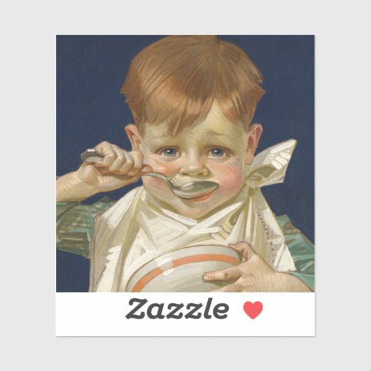 Kellogg's Kids, 1920 by J. C. Leyendecker Sticker (Vel)