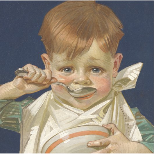 Kellogg's Kids, 1920 by J. C. Leyendecker Sticker (Voorkant)