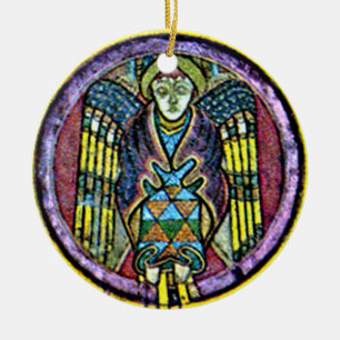 Kells Celtic Angel, Irish Kerstsierents Keramisch Ornament
