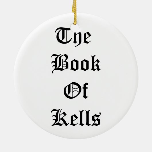 Kells Celtic Bird, Irish kerstsierents Keramisch Ornament (Achterkant)