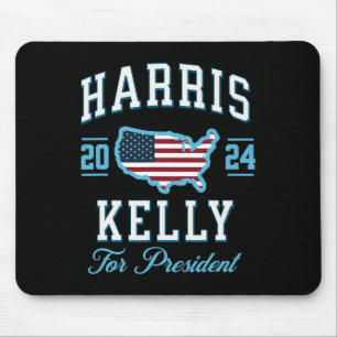 Kelly 2024 Amerikaanse vlag Presidentiële Verkiezi Muismat