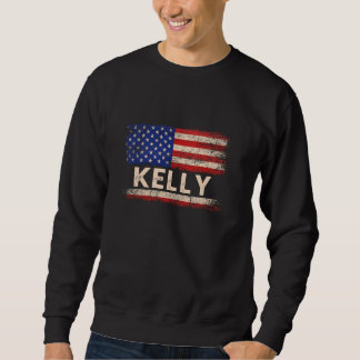 Kelly Achternaam Shirt Kelly Naam Amerikaanse vlag