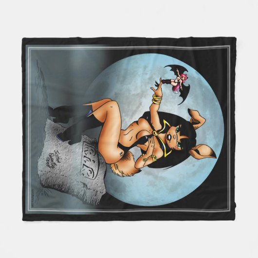 KELLY as vampi Fleece Deken (Voorkant (Horizontaal))