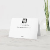 Kelly Boo in het Grand Canyon Wenskaart Kaart (Achterkant)