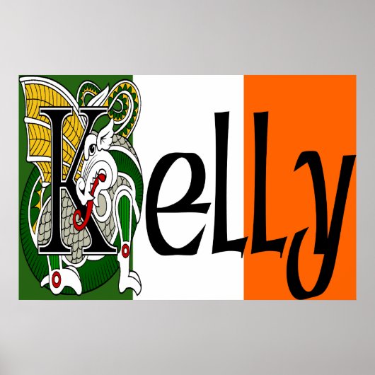 Kelly Celtic Dragon Print (Voorkant)