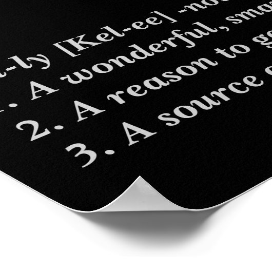 Kelly Charcoal Poster (Hoek)