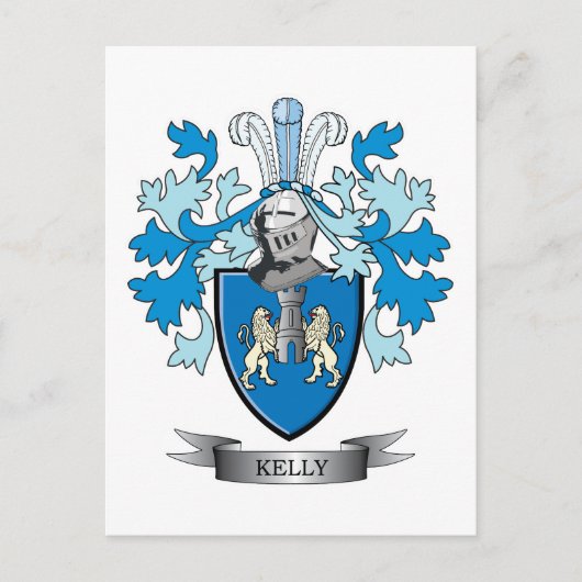 Kelly-Coat-of-Arms Briefkaart (Voorkant)