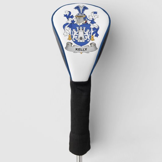 Kelly Coat of Arms Golf Head Cover (Voorkant)