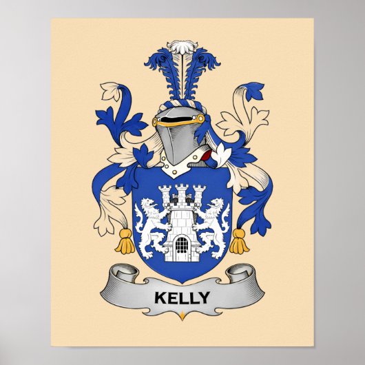 Kelly Coat of Arms Poster (Voorkant)